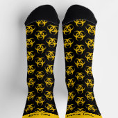 Biogefährdung-Icon-Mustersocken Socken (Oben)