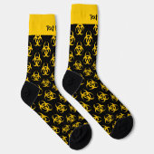 Biogefährdung-Icon-Mustersocken Socken (Rechts)