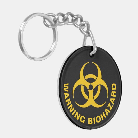 Biogefährdung Icon Schlüsselanhänger (Vorderseite links)