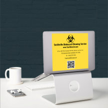 Biogefährdung Industrie - Schwarz auf gelbem Hinte