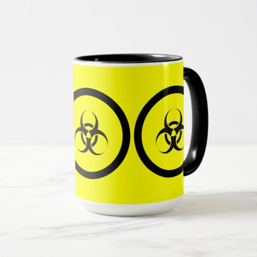 Biogefährdung-Kaffee-Tasse Tasse (VorderseiteRechts)