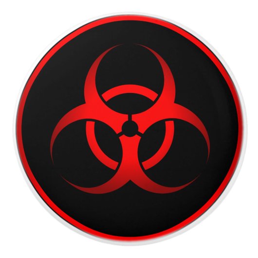 Biogefährdung-Keramik Keramikknauf (Vorderseite)