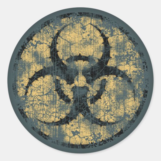 Biogefährdung - Kreiseldist Runder Aufkleber (Vorderseite)