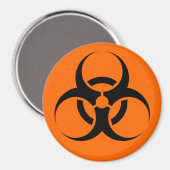 Biogefährdung Magnet (Vorderseite/Rückseite)