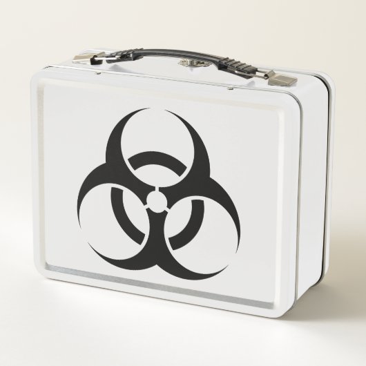 Biogefährdung Metall Brotdose (Rückseite)