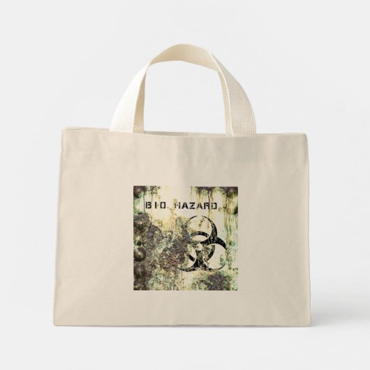 Biogefährdung Mini Stoffbeutel (Rückseite)