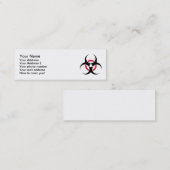 Biogefährdung Mini Visitenkarte (Vorne/Hinten)