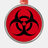Biogefährdung Ornament Aus Metall (Vorne)