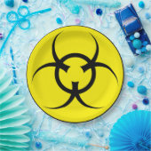 Biogefährdung Paper Teller. Pappteller (Party)