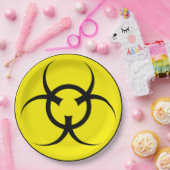 Biogefährdung Paper Teller. Pappteller (Party)