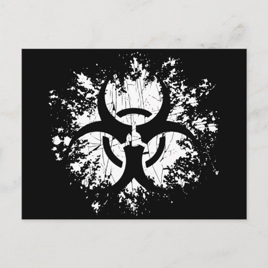 Biogefährdung - Platsch Postkarte (Vorderseite)