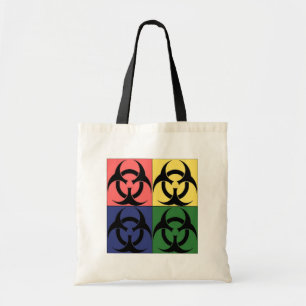 Biogefährdung-Pop-Kunst Tragetasche