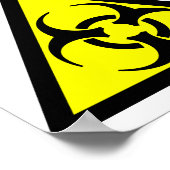 Biogefährdung Poster (Ecke)