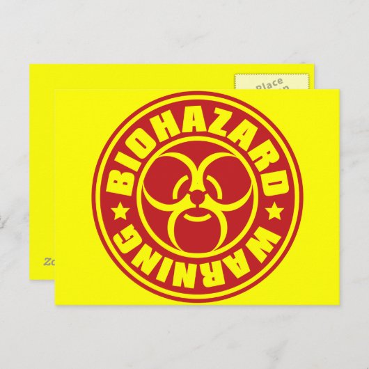 BIOGEFÄHRDUNG POSTKARTE (Vorne/Hinten)