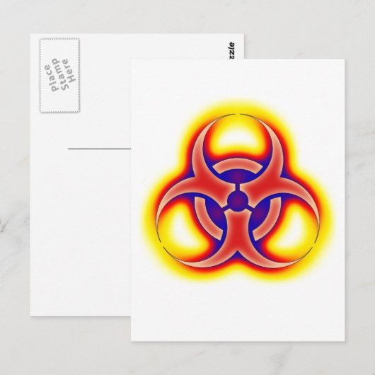 Biogefährdung Postkarte (Vorne/Hinten)
