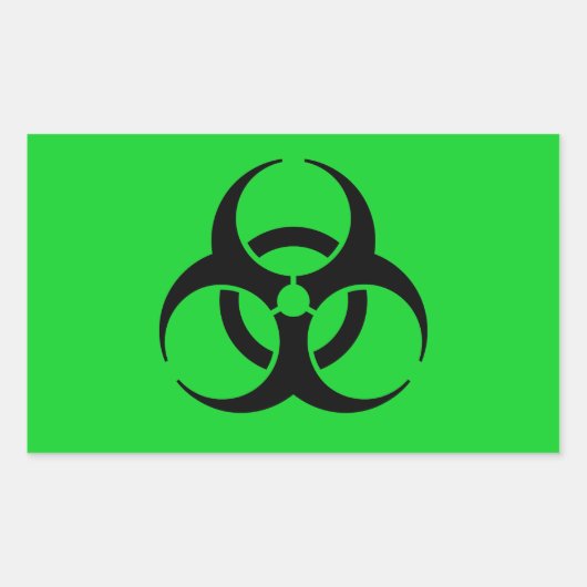Biogefährdung Rechteckiger Aufkleber (Vorderseite)
