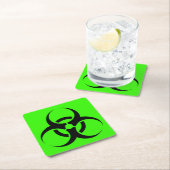 Biogefährdung Rechteckiger Pappuntersetzer (Vor Ort)