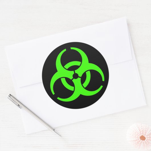 Biogefährdung Round Stickers (Umschlag)