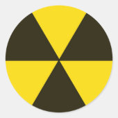 Biogefährdung Runder Aufkleber (Vorderseite)