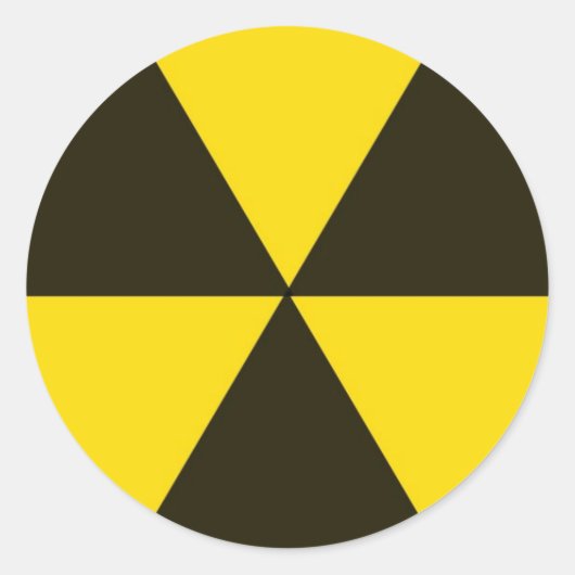 Biogefährdung Runder Aufkleber (Vorderseite)