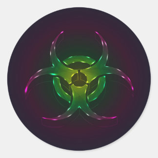 Biogefährdung Runder Aufkleber