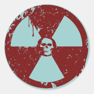 Biogefährdung Runder Aufkleber