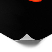 Biogefährdung Skull & Crossbones Poster (Ecke)