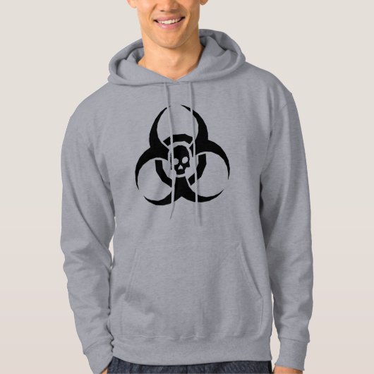 Biogefährdung Skull Hoodie (Vorderseite)