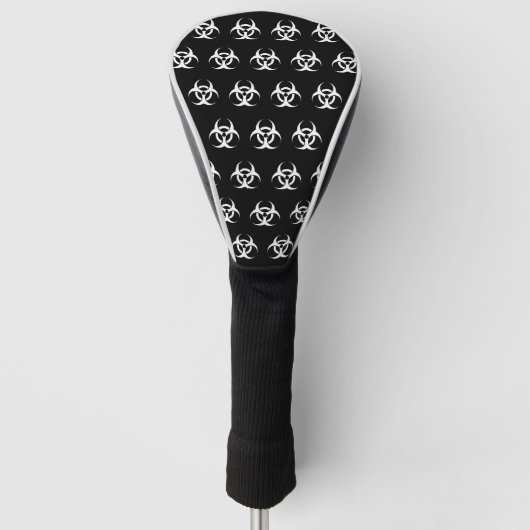 Biogefährdung Symbol Golf Head Cover Headcover (Vorderseite)