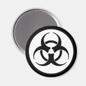Biogefährdung Symbol Magnet (Vorderseite/Rückseite)