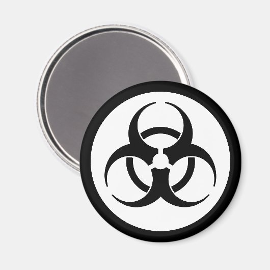 Biogefährdung Symbol Magnet (Vorderseite/Rückseite)