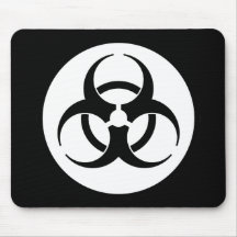 Biogefährdung-Symbol Mousepad