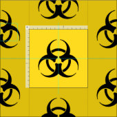Biogefährdung Symbol Muster Stoff (Kachel)