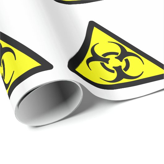 Biogefährdung-Symbol-Umschlagpapier Geschenkpapier (Rolleneckpunkt)