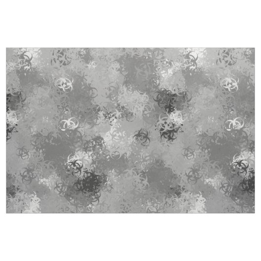 Biogefährdung Symbol Urban Camouflage Fabrik Stoff (Fat Quarter (45,7 x 55,9 cm))
