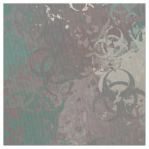 Biogefährdung Symbol Woodland Camouflage Fabric