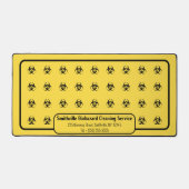 Biogefährdung-Symbole - Schwarz auf einem gelben H Schreibtischunterlage (Vorderseite)