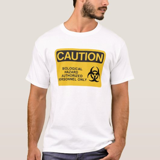 Biogefährdung-T - Shirt (Vorderseite)