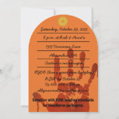 Biogefährdung-Tag-Halloween-Party Einladung (Rückseite)