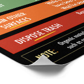 Biogefährdung-Verschütten-Aufklärungspakete Poster (Ecke)