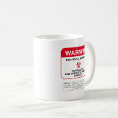 Biogefährdung-warnende Kaffee-Tasse (gerundet) Kaffeetasse (VorderseiteRechts)