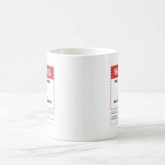 Biogefährdung-warnende Kaffee-Tasse (Quadrat) Kaffeetasse (Mittel)