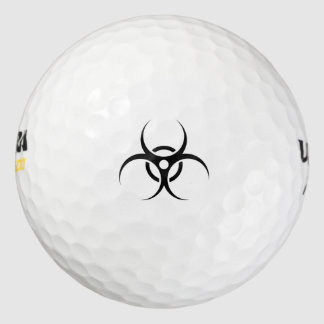 Biogefährdung-Warnsymbol Golfball