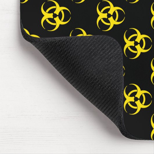 Biogefährdung Warnungen für Mousepad mit/ Benutzer (Ecke)