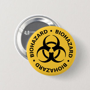 Biogefährdung Warnungsschalter-Button Button