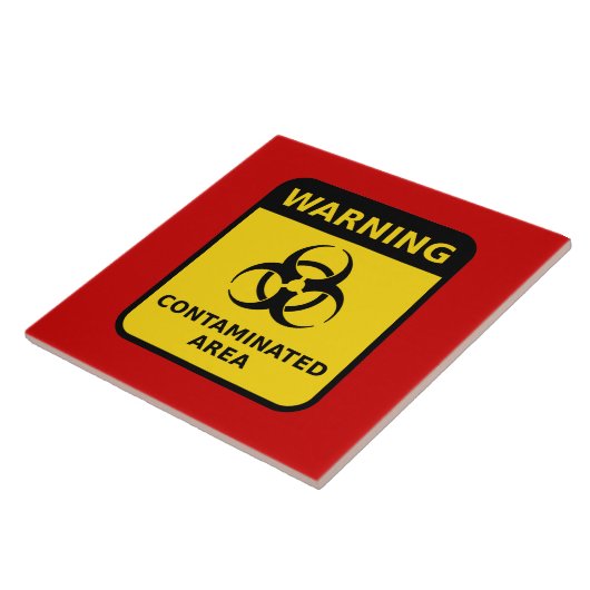 Biogefährdung Warnzeichen Fliese (Seite)