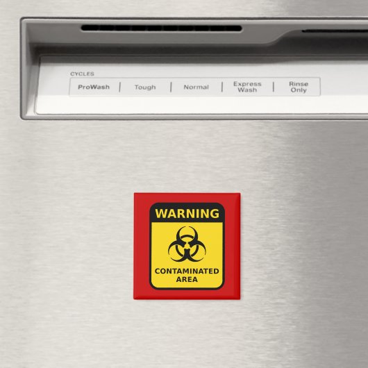 Biogefährdung Warnzeichen Magnet (In Situ (Geschirrspüler))