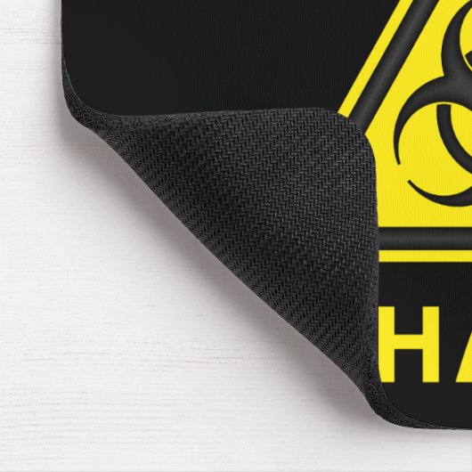 Biogefährdung-Warnzeichen Mousepad (Ecke)