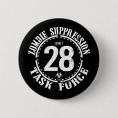 Biogefährdung: Zombie-Ansteckungsknopf Button (Vorderseite)