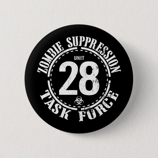 Biogefährdung: Zombie-Ansteckungsknopf Button (Vorderseite)